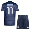 Camisola + Calções Real Madrid Rodrygo 11 Criança Equipamento 2ª 2025-26